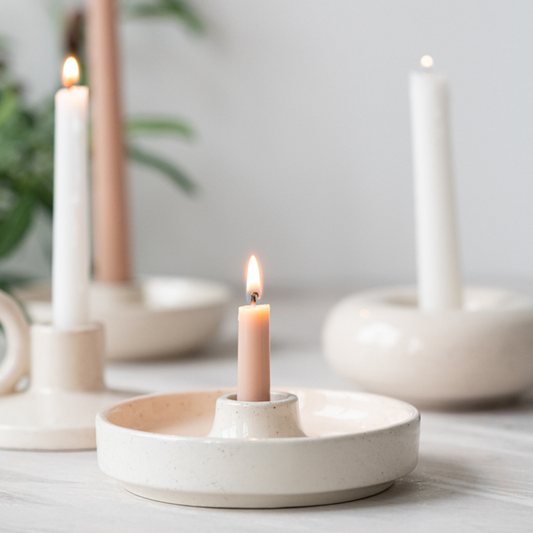 Versatile Charm Ceramic Candle Holders